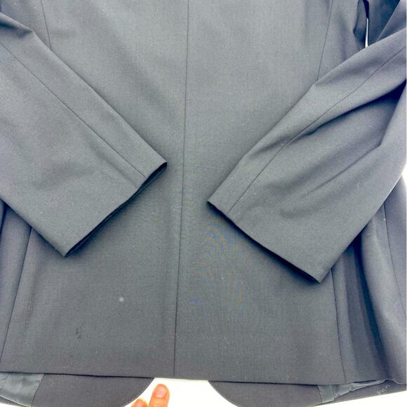 Lafayette 148 New York Andrea Jacket Blazer Black Italian Virgin Wool 12 - Picture 8 of 8